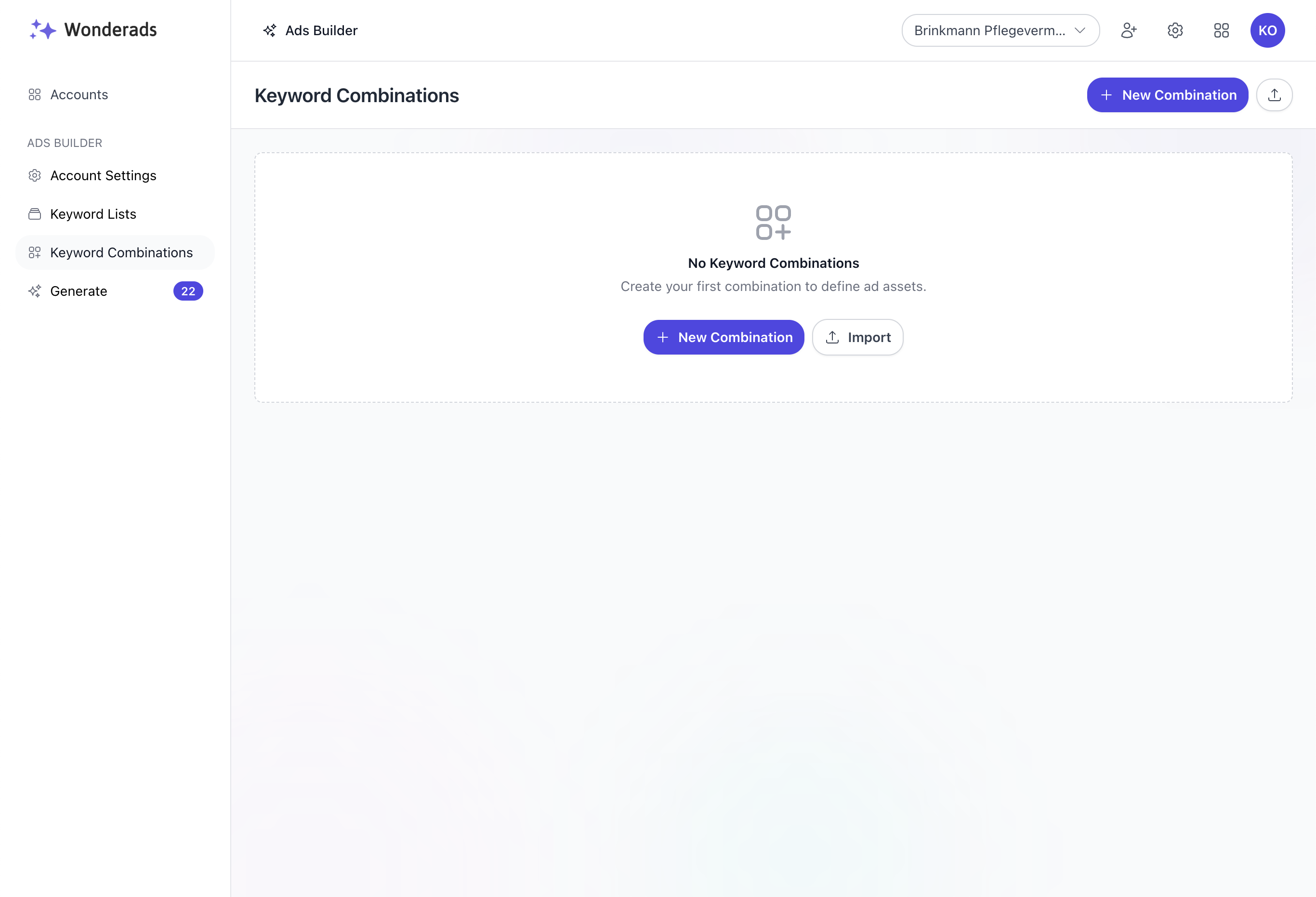 Wonderads app screenshot